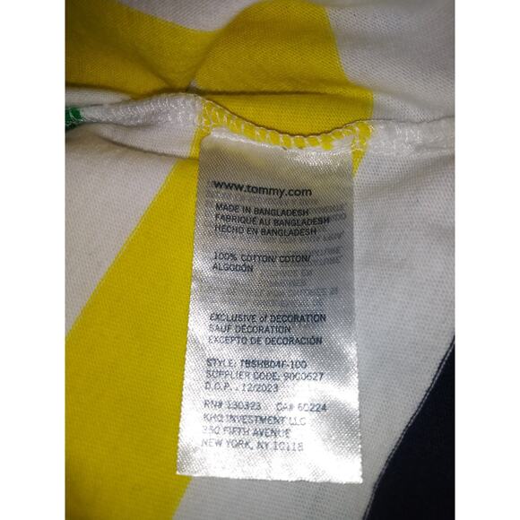 NWT Tommy Hilfiger Boy's Short Sleeve Shirt Stripe Multi Color L - Picture 11 of 11